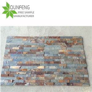 Multicolor Cultured Stone Veneer Slate Wall Panels